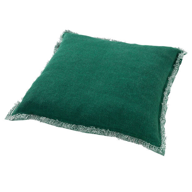 Dutch Decor - BURTO - Sierkussen 45x45 cm - gewassen katoen - Galapagos Green - green