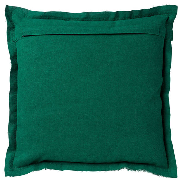 Dutch Decor - BURTO - Sierkussen 45x45 cm - gewassen katoen - Galapagos Green - green