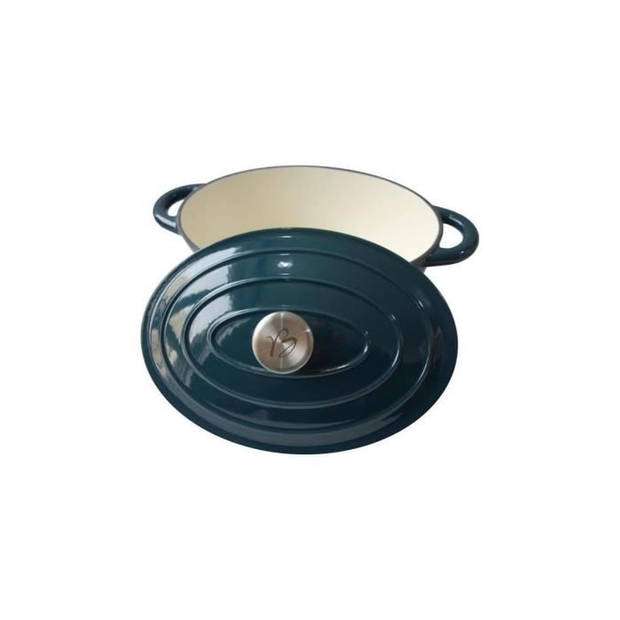 Baumalu braadpan 30 cm - Ovale vorm - Blauwgroen