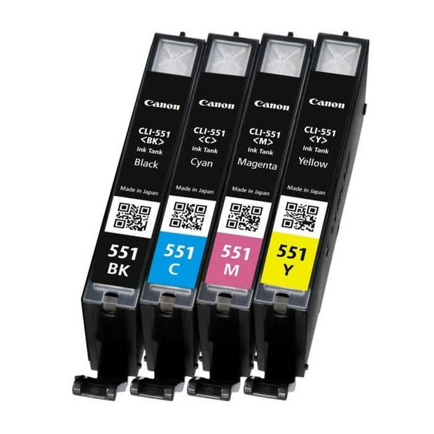 Canon CLI-551 4-Pack zwart en kleur cartridge