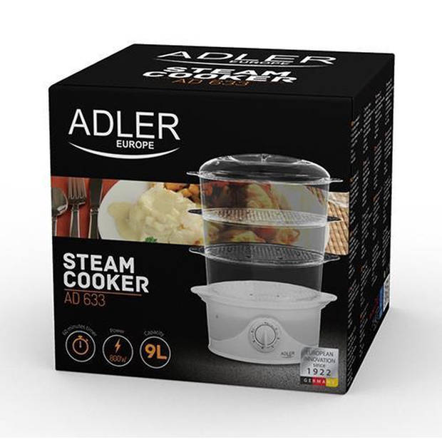 Adler AD 633 Stoomkoker 800 Watt