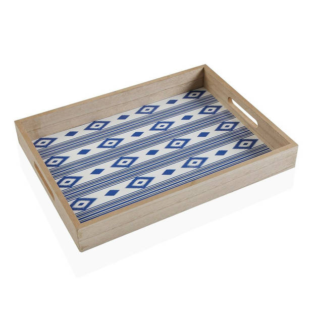 Dienblad Versa Manacor Blauw Hout MDF 30 x 5 x 45 cm