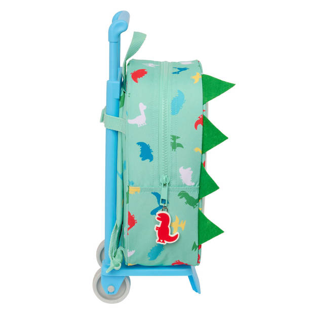 Schoolrugzak met Wielen Peppa Pig Groen 22 x 27 x 10 cm