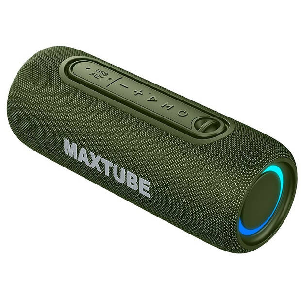 Dankzij de draagbare Bluetooth®-luidsprekers Tracer MaxTube Groen 20 W