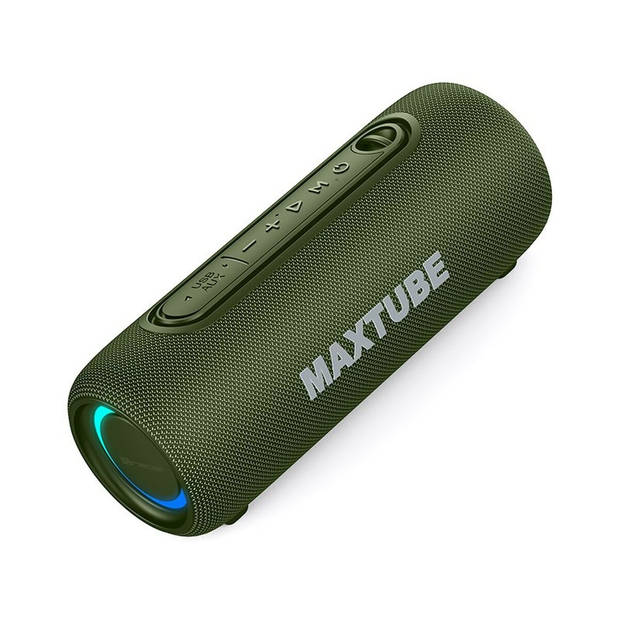 Dankzij de draagbare Bluetooth®-luidsprekers Tracer MaxTube Groen 20 W