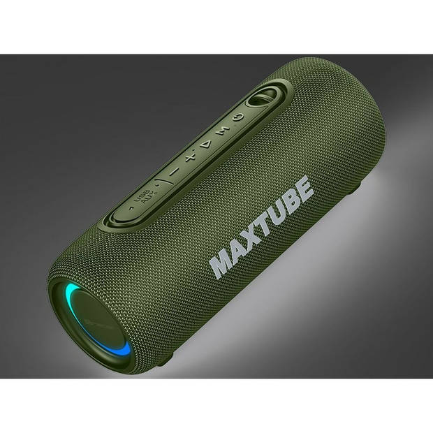 Dankzij de draagbare Bluetooth®-luidsprekers Tracer MaxTube Groen 20 W