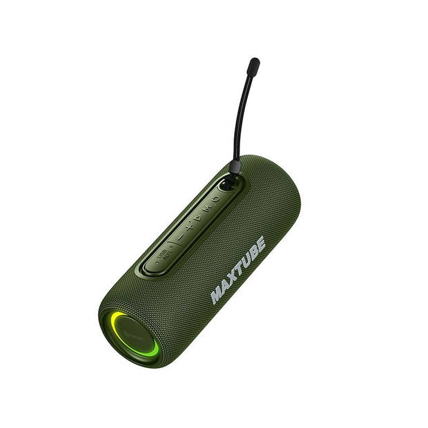 Dankzij de draagbare Bluetooth®-luidsprekers Tracer MaxTube Groen 20 W