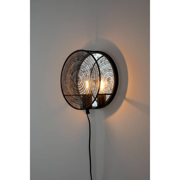 Housecraft Lea Wandlamp Zwart