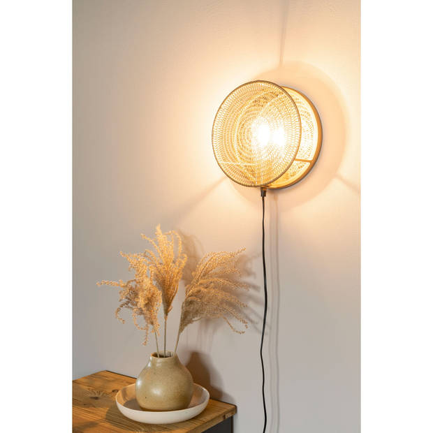 Housecraft Lea Wandlamp Brass - Goud