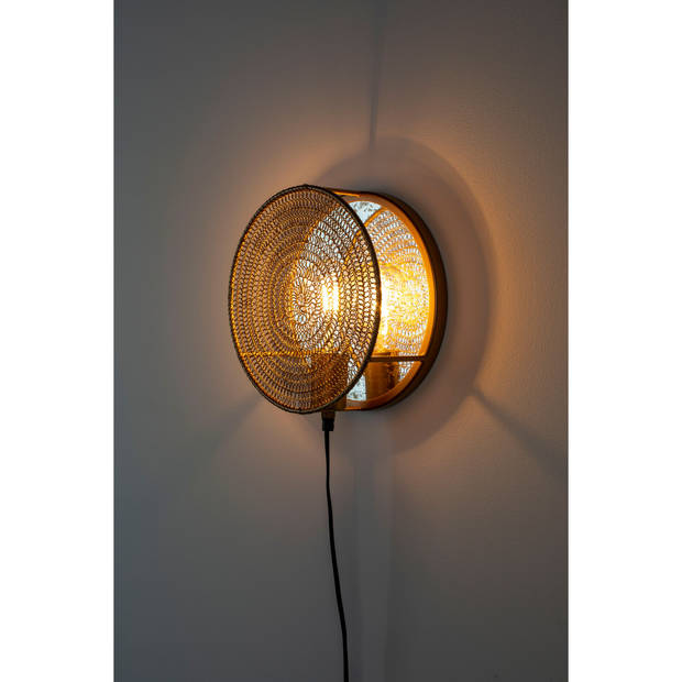 Housecraft Lea Wandlamp Brass - Goud