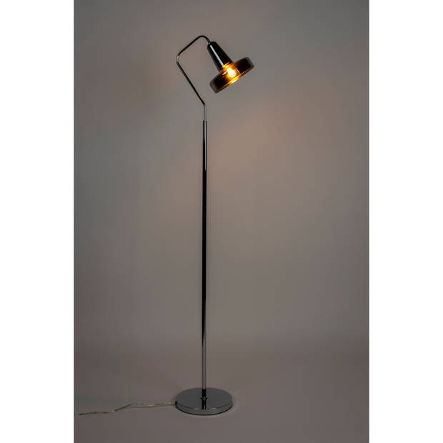 Housecraft Anshin Vloerlamp/ Staande Leeslamp Glas Grijs