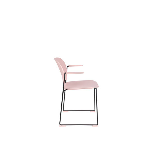 Housecraft Stacks Eetkamerstoelen armleuning Roze - Set van 4