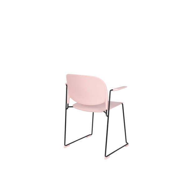 Housecraft Stacks Eetkamerstoelen armleuning Roze - Set van 4