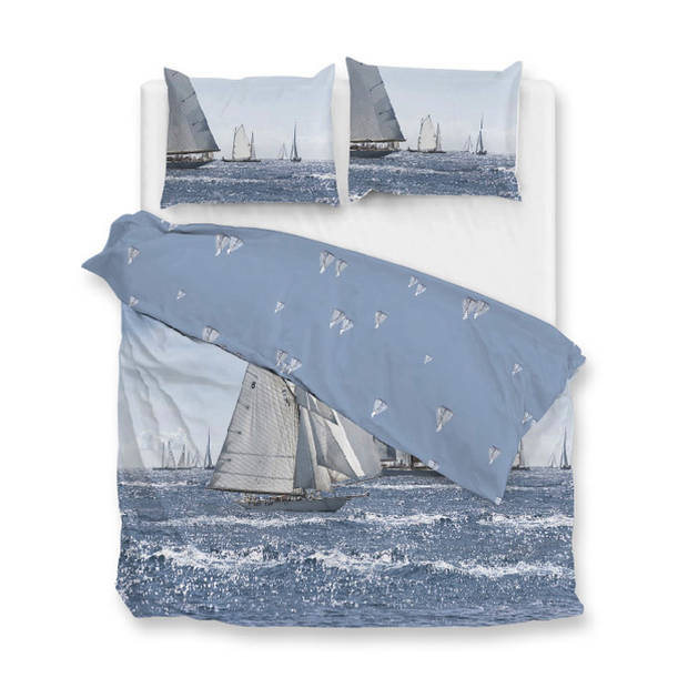 Zo! Home dekbedovertrek Regatta - Blauw - Lits-jumeaux 240x200/220 cm