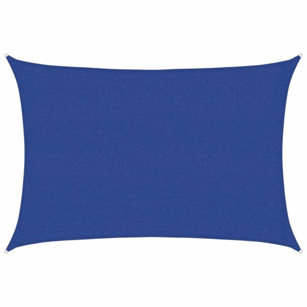 vidaXL Zonnezeil 160 g/m² 2,5x3,5 m HDPE blauw