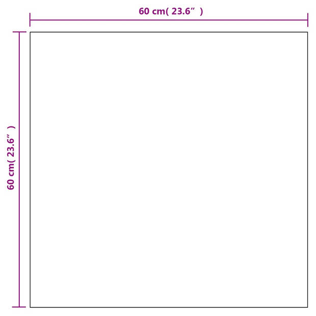 vidaXL Wandspiegels 2 st vierkant 60x60 cm glas