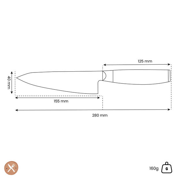 Yaxell - Ran Koksmes 15,5 cm