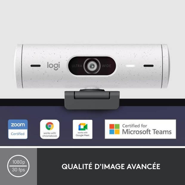 Logitech - Brio 500 HD Webcam met Auto - White Expo