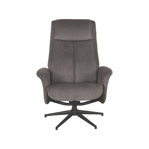 LABEL51 Fauteuil Bergen - Antraciet - Cosmo - 76x77x105 cm