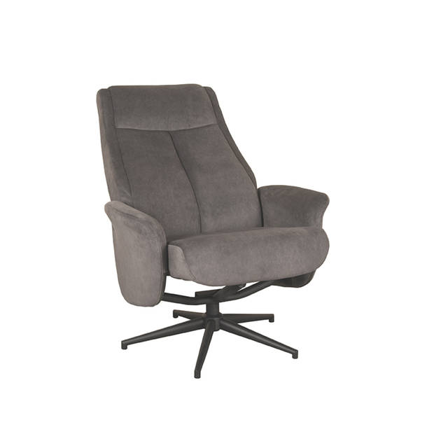 LABEL51 Fauteuil Bergen - Antraciet - Cosmo - 76x77x105 cm