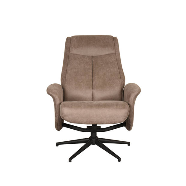 LABEL51 Fauteuil Bergen - Taupe - Micro Suede - 76x77x105 cm