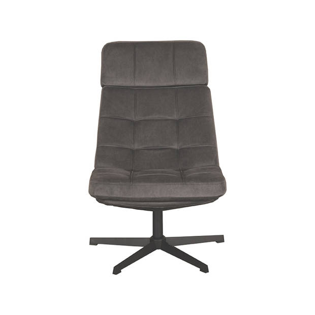 LABEL51 Fauteuil Alvar - Antraciet - Cosmo - 57x53x83 cm