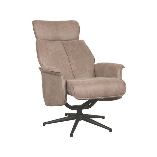 LABEL51 Fauteuil Verdal - Taupe - Micro Suede - 79x77x109 cm