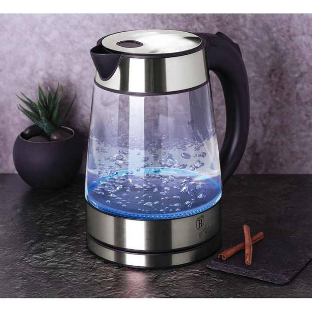 Berlinger Haus 9119 - Waterkoker - 1.7 liter - Led licht - 2200 watt - Zilver collection - zilverkleurig