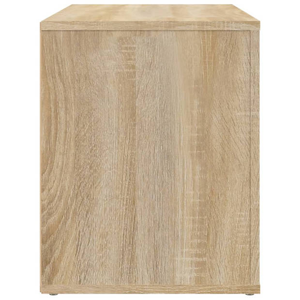 vidaXL Nachtkastje 60x36x45 cm bewerkt hout sonoma eikenkleurig