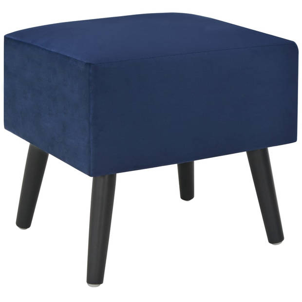 vidaXL Nachtkastjes 2 st 40x35x40 cm fluweel blauw