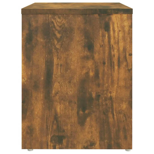 vidaXL Nachtkastjes 2 st 40x30x40 cm bewerkt hout gerookt eikenkleurig