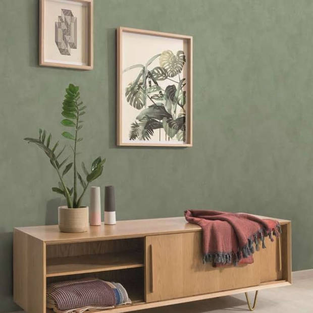 DUTCH WALLCOVERINGS Behang Chalk Marine groen