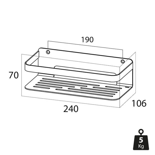 Tiger Badkorf Caddy chroom 1400030346