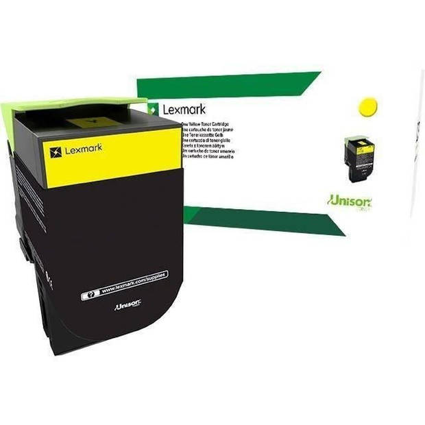 LEXMARK gele inktcartridge - retourprogramma - compatibel met CS / CX 317, 417, 517