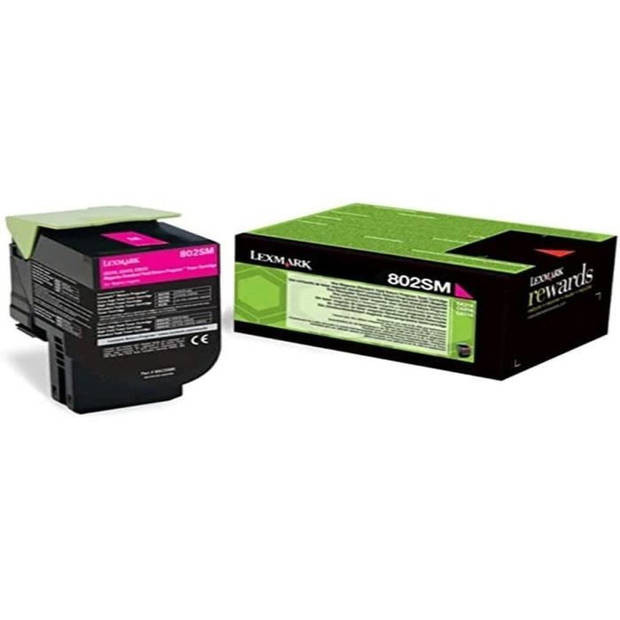 Lexmark Toner 802SM - 80C2SM0 - Magenta - 2.000 pagina's