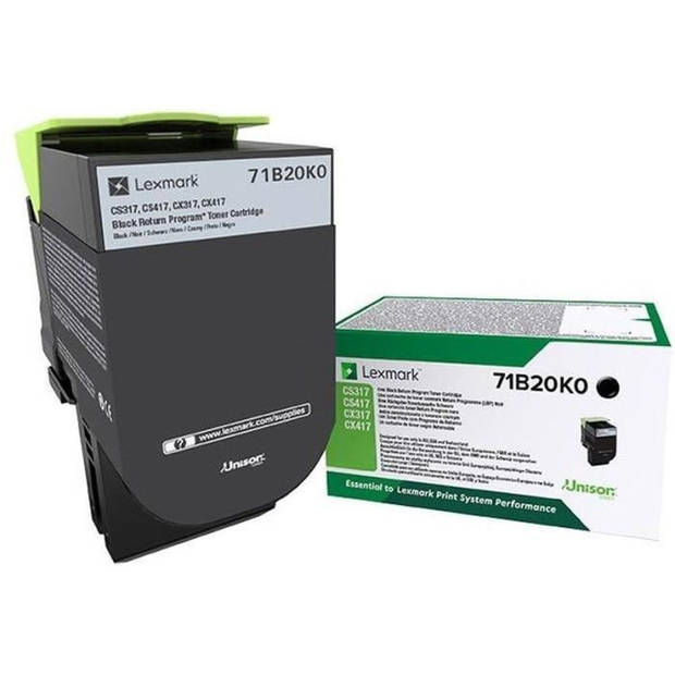 LEXMARK zwarte inktcartridge - retourprogramma - Compatibel met CS / CX 317, 417, 517