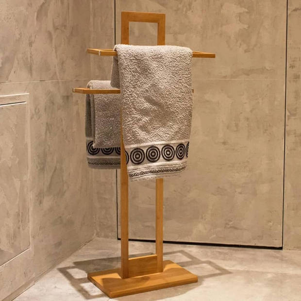 Bathroom Solutions Handdoekenrek bamboe 38x32,5x70 cm