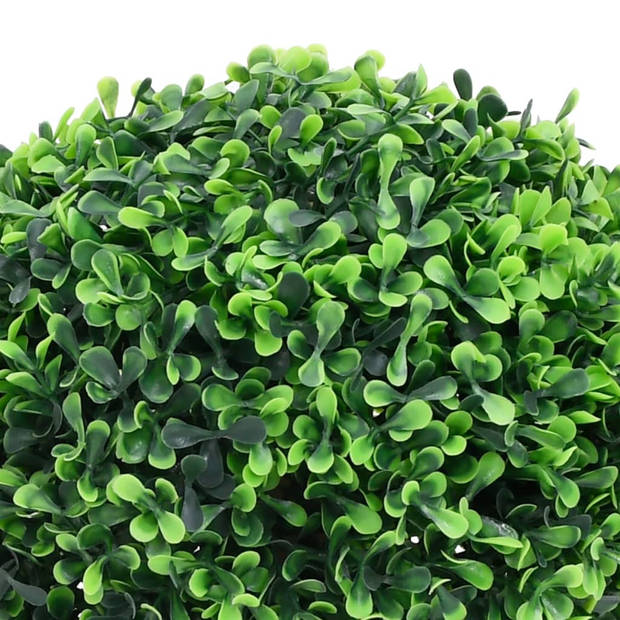 vidaXL Kunstplanten met pot 2 st buxus bolvorming 32 cm groen