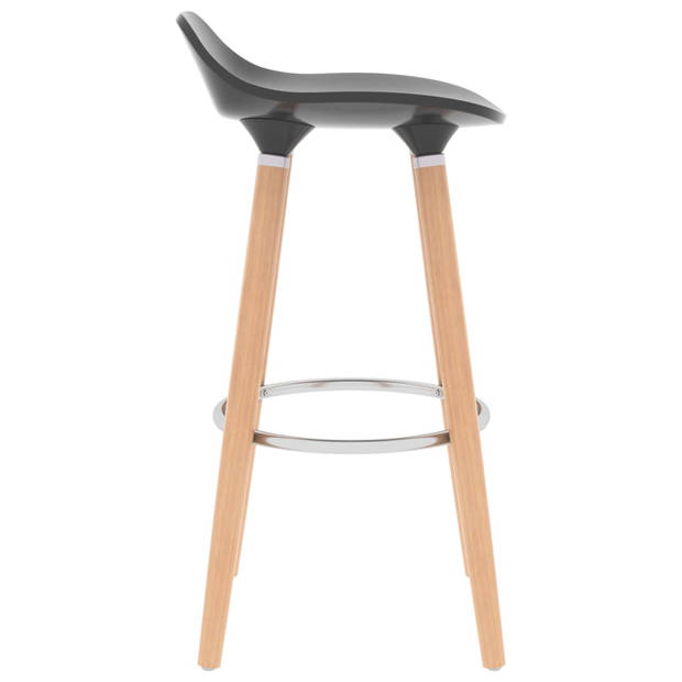 vidaXL Barstoelen 2 st grijs