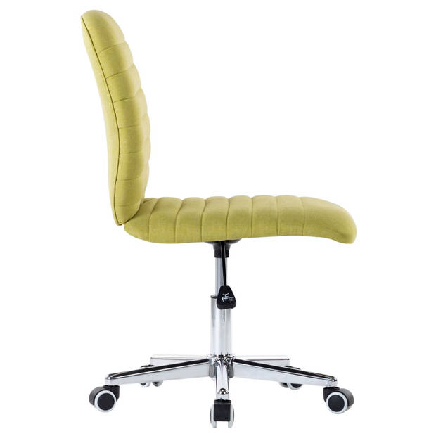 vidaXL Eetkamerstoelen 2 st stof groen