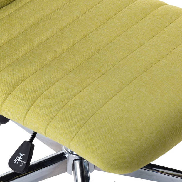 vidaXL Eetkamerstoelen 2 st stof groen