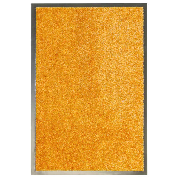 vidaXL Deurmat wasbaar 40x60 cm oranje