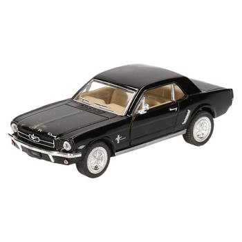 Schaalmodel Ford Mustang 1964 zwart 13 cm - Speelgoed auto's