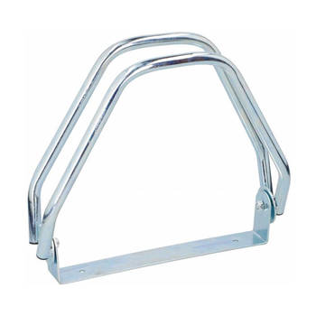 Dunlop Fietsenrek muur/grond standaard - voor 1 fiets - metaal - 28 x 32 cm - Fietsenrekken