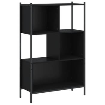 vidaXL Boekenkast 72x28x109 cm bewerkt hout zwart