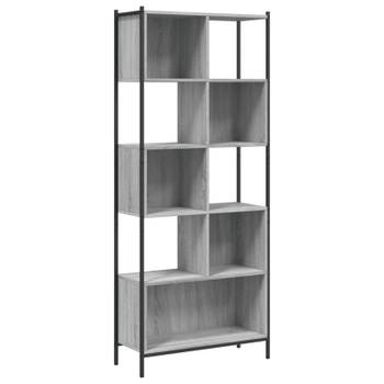 vidaXL Boekenkast 72x28x172 cm bewerkt hout grijs sonoma eikenkleurig