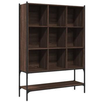 vidaXL Boekenkast 102x30x141,5 cm bewerkt hout bruin eikenkleur