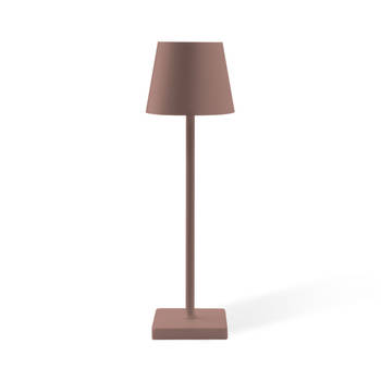 FlinQ Tafellamp Nova - Oplaadbaar - Dimbaar met geheugenstand - 3 lichtstanden - 38cm - Bronze