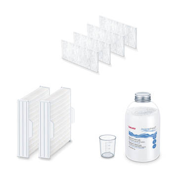 Beurer MareMed® MK 500 - Vervangingsset - Zeezout + filters - 6 maanden