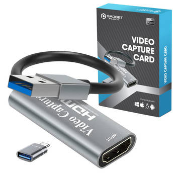 HDMI Capture Card USB-C Adapter - Video/Game Capture - HDMI naar USB - 1080P HD - Cam link - Video grabber - Streamen